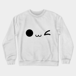 Kawaii wink face Crewneck Sweatshirt